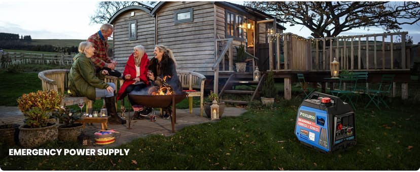 4000 Watt Inverter Generator, 120V Gas Powered Generator Super Quiet, RV Ready/EPA for RV, Camping and Home