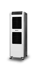 37" Evaporative Air Cooler 3000 CFM, 8 Gal Water Tank, 3 Speeds, Oscillating Cools up to 720 Sq. ft, Portable Industrial Swamp Water Cooler for Outdoor Commercial Factory - Gray