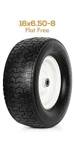 (2 Pack) WEIZE 15x6.00-6 Tire and Wheel Assembly, Replacement Riding Lawn Mower Front Tires, Compatible with Craftsman Riding Lawn Mowers, 3" centered Hub, 3/4" Bushing