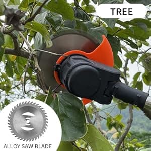 Cordless Lawn Trimmer Weed Wacker - 21V Lawn Mower Grass Edger with 2.0Ah Li-Ion Battery Powered & 3 Cutting Blade Types, Compact Power Tool for Lawn Yard Work……