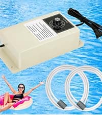 Spa Ozone Generator Kit with Venturi Injector, Ozone Generator for Hot Tub, Cold Plunge, 50mg/h Portable Ozone Generator Water, Universal: 110V / 240V (AMP-4 Plug)