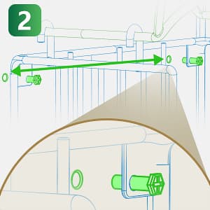 Lamir Heavy Duty Metal Garden Hose Reel with Tool Storage Basket, Wall Mount for Outer Yards and Garden Lawns