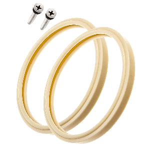 (1 Set) 8 3/8" Pool Light Lens Gasket and Stainless Pilot Screw - Exact Replacements for Pentair 79101600Z and 79104800 - Compatible with Pentair IntelliBrite, AmerLite, and SAM Amerlite Lights