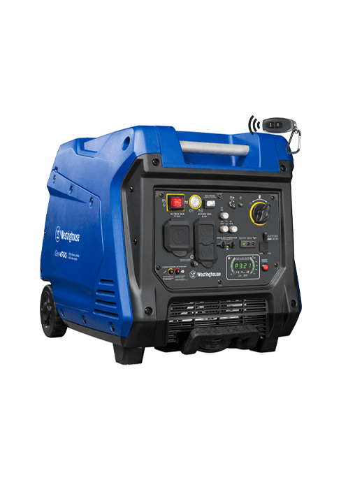 Westinghouse 2550 Peak Watt Super Quiet & Lightweight Portable Inverter Generator, RV Ready 30A Outlet, Gas Powered, CO Sensor, Parallel Capable, Long Run Time,Blue