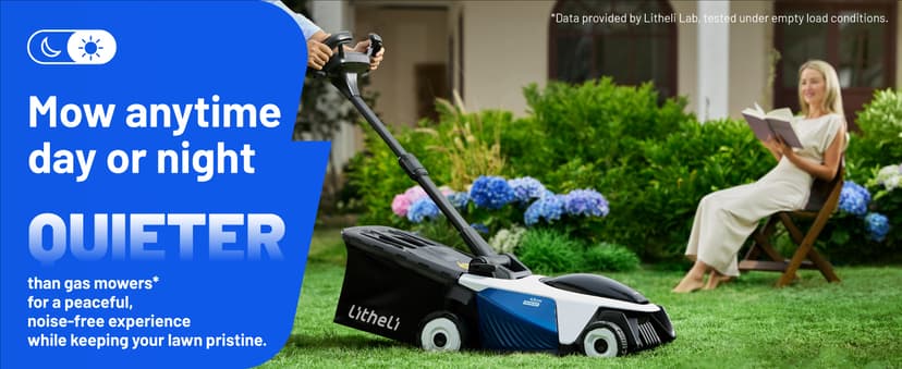 Electric Lawn Mower, Self-propelled Lawn Mower Cordless 40V(2x20V) 18.5" Brushless Mower with Electric Cutting Height Adjustment, High Speed, 2 x 4.0Ah Battery and Fast Charger Included