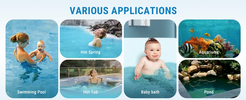 ThermoPro Digital Pool Thermometer Floating Easy Read, Large Size Water Thermometer for Cold Plunge, IPX8 Waterproof Water Temperature Monitor for Hot Tub/Ice Bath/Swimming Pool/SPA/Aquarium/Pond