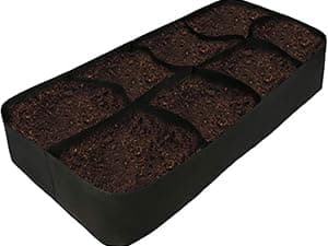 CJGQ Fabric Raised Garden Bed 6x3x1ft Garden Grow Bed Bags for Growing Herbs, Flowers and Vegetables 128 Gallon