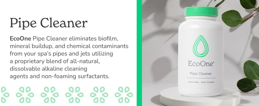 EcoOne | Hot Tub Chemical Maintenance & Supply Kit | Spa Shock, Conditioner & Purification Kit | Contains Oneshock Chlorine Granular, SPA Monthly Conditioner & Filter Cleanser | 3 Month Supply