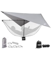 Foxelli XL Hammock Net – 12ft Net for Hammocks, Lightweight Portable Hammock Netting, Fast and Easy Set Up, Fits All Camping Hammocks