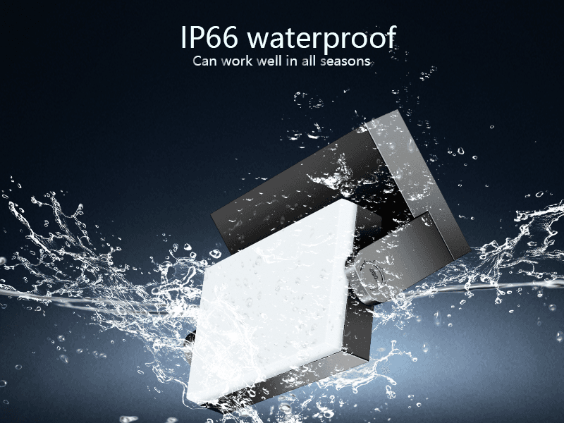 40W LED Outdoor Wall Lights, 5000K Water Resistant Exterior Wall Pack Light, 360 ° Adjustable Head Flood Wall Lighting Self-Developed Security Commercial Wall Mount Fixture for Yard Porch