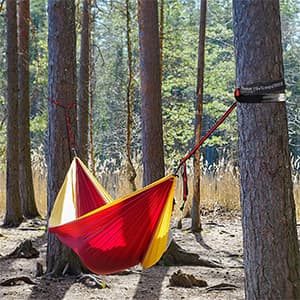 Hammock Tree Straps, Portable 10 FT Long 16+1Loops Adjustable Suspension Straps, 100% No Stretch&Lightweight, 1400 LBS Combined Hammock Accessories, Fits All Hammocks