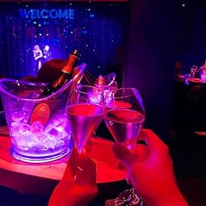 YiaMia Hot Tub Lights - 2-Pack RGB Color Battery-Powered LED Pool Lights with Remote Control and Suction Cup for Ponds, Decoration, Parties, Spas, Aquariums