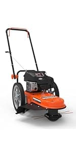 Yard Force YF7302 79cc 4-Cycle Gas Powered Edger with 9” Heavy-Duty Steel Blade, Adjustable Depth Lever and Folding Handle