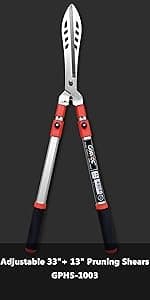 gonicc 8" Professional Sharp Bypass Pruning Shears (GPPS-1002), Tree Trimmers Secateurs,Hand Pruner, Garden Shears,Clippers For The Garden, Bonsai Scissors, Loppers