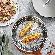 Demeyere Resto 4-pc Stainless Steel Stovetop Smoker Set, Silver, 11.5"