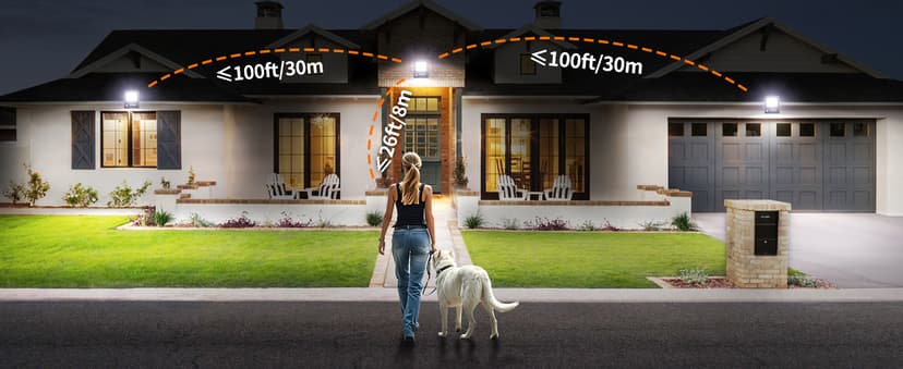 intelamp Solar Flood Lights Outdoor Waterproof, Linkable 12000mAh 3000LM Motion Sensor Floodlight with Remote Countrol Sensor Case 16.4Ft Cable, Dusk to Dawn Lighting Lamp for Street Outside House