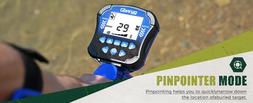 Metal Detector for Adults Waterproof-Professional Higher Accuracy Gold Detector with LCD Display,5 Mode,Advanced DSP Chip 12" Coil Metal Detector