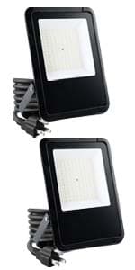 Simple Deluxe HIWKLTCLAMPLIGHTMX2 2-Pack Clamp Lamp Light with 8.5 Inch Aluminum Reflector Up to 150 Watt E26 Socket (No Bulb Included) 6 Feet 18/2 SPT-2 Cord, Silver