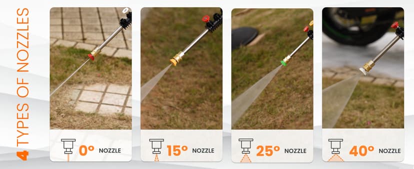 Giraffe Tools Grandfalls Pressure Washer G20 Pro, 2500 PSI 2.2 GPM, Wall Mounted Power Washer with 65FT Hose Reel, Ultra-Soft Pressure Hoses, 4 Nozzles for Floor/Cars/Fences/Patios, Dark Silver