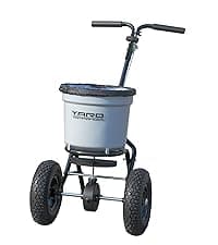 Yard Commander - 400LB Heavy Duty Tow Behind ATV Trailer Steel Dump Cart - 10-Cubic Feet Capacity - Garden Utility Trailer - Trailers with Removable Tailgate for Riding Lawn Mower Tractor