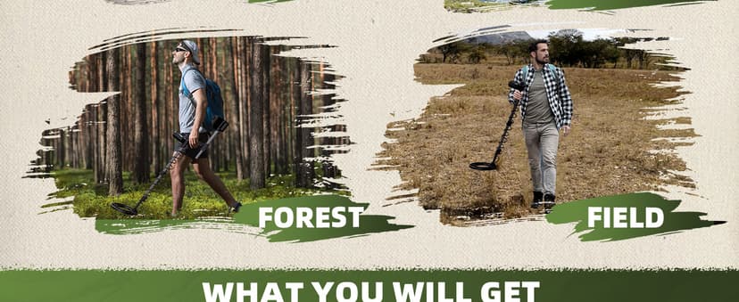 Metal Detector for Adults Professional, Waterproof Pinpoint, High Accuracy Gold and Silver Detection, Underwater and Beach Use, 10'' IP68 Coil, Bigger LCD, New Advanced DSP Chip