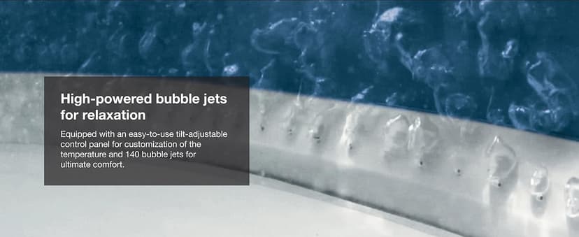 INTEX 28429EP PureSpa Plus Bubble Massage Spa Set: Includes Energy Efficient Spa Cover – 2 Contoured Headrest – LED Light – 4 Person Capacity – 77" x 28"