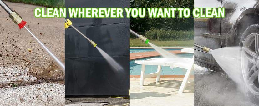 Electric Pressure Washer, 5000 PSI 3.2 GPM Power Washer with Foam Cannon, High Pressure Cleaning Machine with 35 FT Power Cord and 20 FT Hose, Hose Reel, 4 Connect Nozzles for Car/Patio/Fence