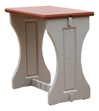 Single Bar Deep Grey Top & Black Base Ideal for Patio Hot Tub Area Backyard Durable WeatherResistant Design Easy Nohardware Assembly Proudly Made in USA