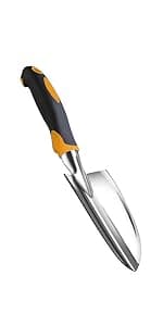 Garden Tool Shovel for Digging Gardening Trowel for Lawn Planting Stainless Steel Spade Wooden Handle Anti Slippery