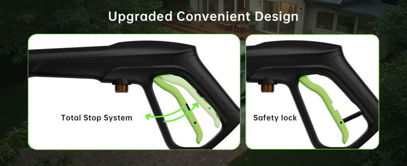 Pressure Washer, 4800PSI 3.0 GPM Max Electric Power Washer with Foam Cannon 48FT Total Long High Pressure Washer for Cars, Fences, Patios, Decks, Patios and Driveway Powerwasher