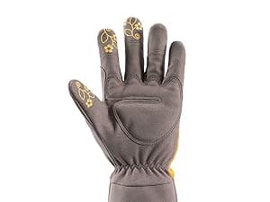COOLJOB Thorn Proof Rose Pruning Garden Gloves for Women, Long Sleeve Padded Yard Work for Bush, Blackberry, Cactus, Heavy Duty/Puncture Resistant/Machine Washable, Medium, Yellow