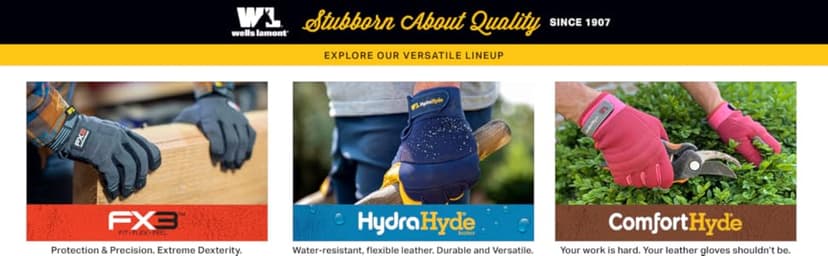 Wells Lamont Pack Nitrile Work Gloves | Lightweight, Abrasion Resistant, Blue/Grey | Large