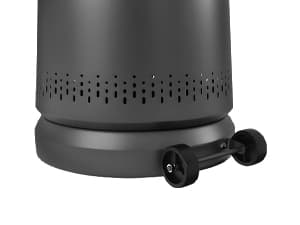 50,000 BTU Patio Heater for Outdoor Use With Adjustable Heat Focusing Top, Table Design, Stainless Steel Burner, Wheels,Propane Heater for Garden, Commercial and Residential, Black