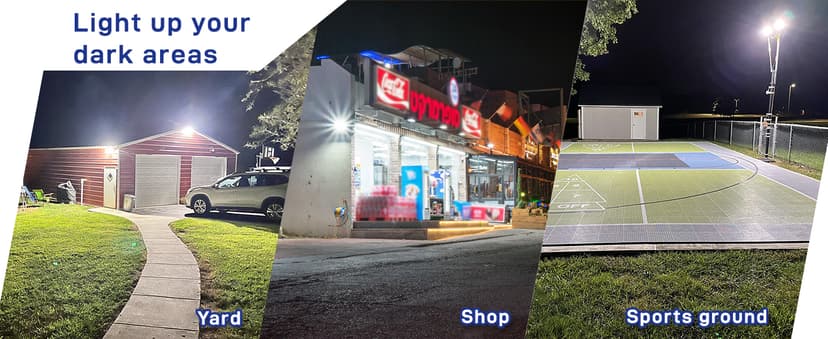 HYPERLITE LED Flood Light 150W 2 Pack 18000LM 5000K Daylight IP65 Waterproof Outdoor Floodlights UL Certified for Court,Garden,Warehouse