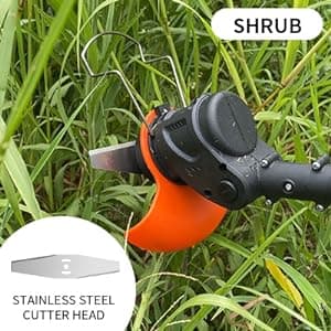 Cordless Lawn Trimmer Weed Wacker - 21V Lawn Mower Grass Edger with 2.0Ah Li-Ion Battery Powered & 3 Cutting Blade Types, Compact Power Tool for Lawn Yard Work……