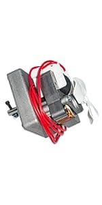 Grill Induction Fan Motor Replacement for Pit Boss & Traeger, Camp Chef, Sam's Club/Z Grills Pellet Grills and Smokers, Silver/White/Yellow, IFM001