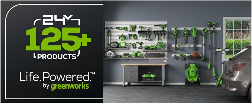 Greenworks 48V (2 x 24V) 17" Brushless Cordless (Push) Lawn Mower, (2) 4.0Ah Batteries and Dual Port Rapid Charger Included