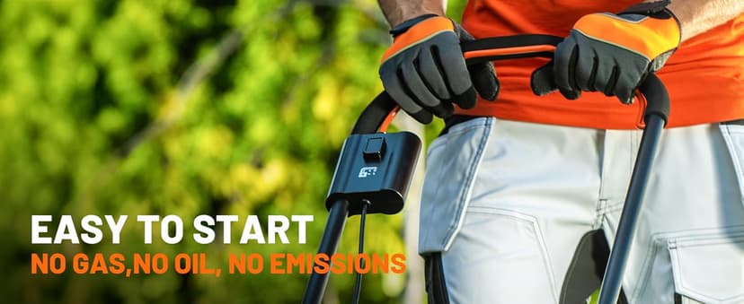 Litheli Cordless Lawn Mower 13 Inch, 20V Electric Lawn Mowers for Garden, Yard and Farm, 5 Heights Adjustment, Light Weight,with 4.0Ah Portable Battery.