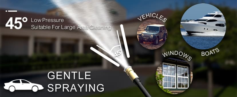 AgiiMan Electric Pressure Washer - 4800PSI Max 3.2 GPM Power Washer with 35FT Power Cord, 20FT Hose, Soap Tank, High Pressure Washer Electric Powerd Car Cleaning for Garden, Patios, Yard, Green