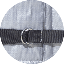 UCEDER Hot Tub Cover with Insulation170G Polyethylene Spa Cover Waterproof and UV Protection Hot Tub Sun Shield(76"x76"x35",Silver)