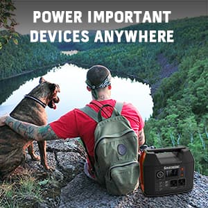 EnginStar Portable Power Station 300W 296Wh Battery Bank with 110V Pure Sine Wave AC Outlet for Outdoors Camping Hunting and Emergency, 80000mAh Backup Battery Power Supply for CPAP