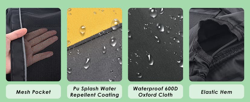 PACETAP Riding Lawn Mower Seat Cover, Heavy Duty 600D Oxford Waterproof Seat Cover with Padding, Durable Tractor Seat Cover Fits Kubota, for Cub Cadet, for Ford, for Mahindra, for Husqvarna (Medium)