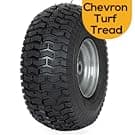 (2 Pack) WEIZE 15x6.00-6 Tire and Wheel Assembly, Replacement Riding Lawn Mower Front Tires, Compatible with Craftsman Riding Lawn Mowers, 3" centered Hub, 3/4" Bushing