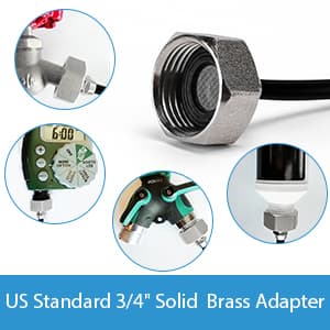 lifeegrn Misting Cooling System, Outdoor Misting System for Patio, 40 FT Misting Line+10 Mist Nozzles+3/4" Brass Adapter,Outdoor Mister System for Patio Garden Trampoline Greenhouse