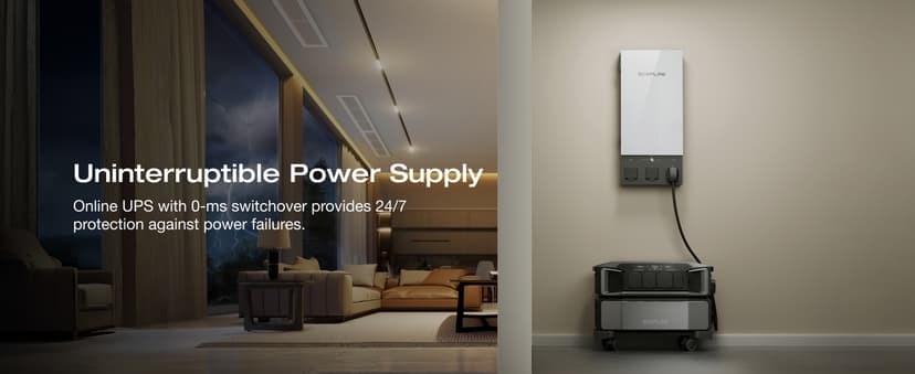 EF ECOFLOW DELTA Pro Ultra with Smart Home Panel, 6000Wh Power Station, 120/240V 7200W AC Output, Lifepo4 Home Battery Backup Expandable to 90kWh, 2H to Full Charge, Solar Generator for Home Use, RV