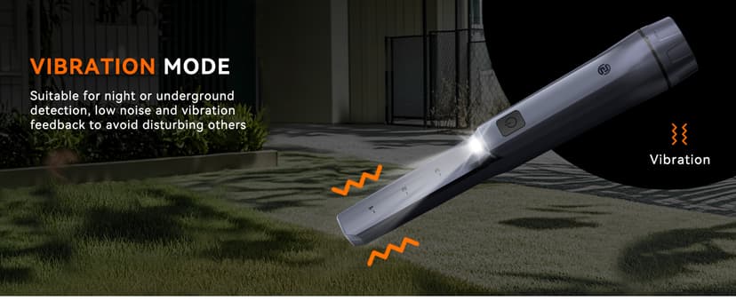 SUNPOW Metal Detector Pinpointer Rechargeable – 800mAh Battery for 15H Use – IP68 Fully Waterproof Handheld Wand – High Sensitivity 360° Detection – Treasure Hunting Tool for Adults & Kids – NXGD02