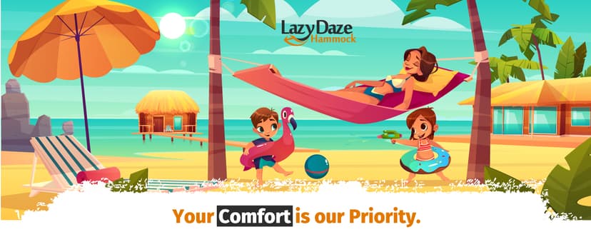 Lazy Daze Hammocks 12FT Double Rope Hammocks, 2 Person Hand Woven Cotton Hammock with Spreader Bar for Outdoor, Indoor, Patio, Poolside, FIT 13-15 Foot Stand, Max 450 Lbs, Natural, 141 x 57 inches