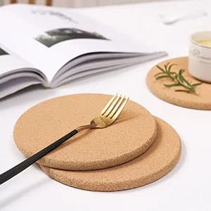 Cork Trivet, Trivets for Hot Dishes, Hot Pads for Kitchen Warm Gifts Cork Rounds for Relatives and Friends