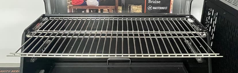 Stainless Steel Warming Rack Compatible with Masterbuilt Gravity Series 1050 Digital Charcoal Grill + Smoker, Foldable Grate Replacement Parts of MB20041220
