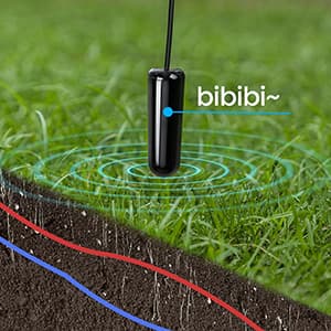 F02 Underground Cable Locator, Wire Tracer with Earphone, Cable Tester for Dog Fence Cables Irrigation Control Wires